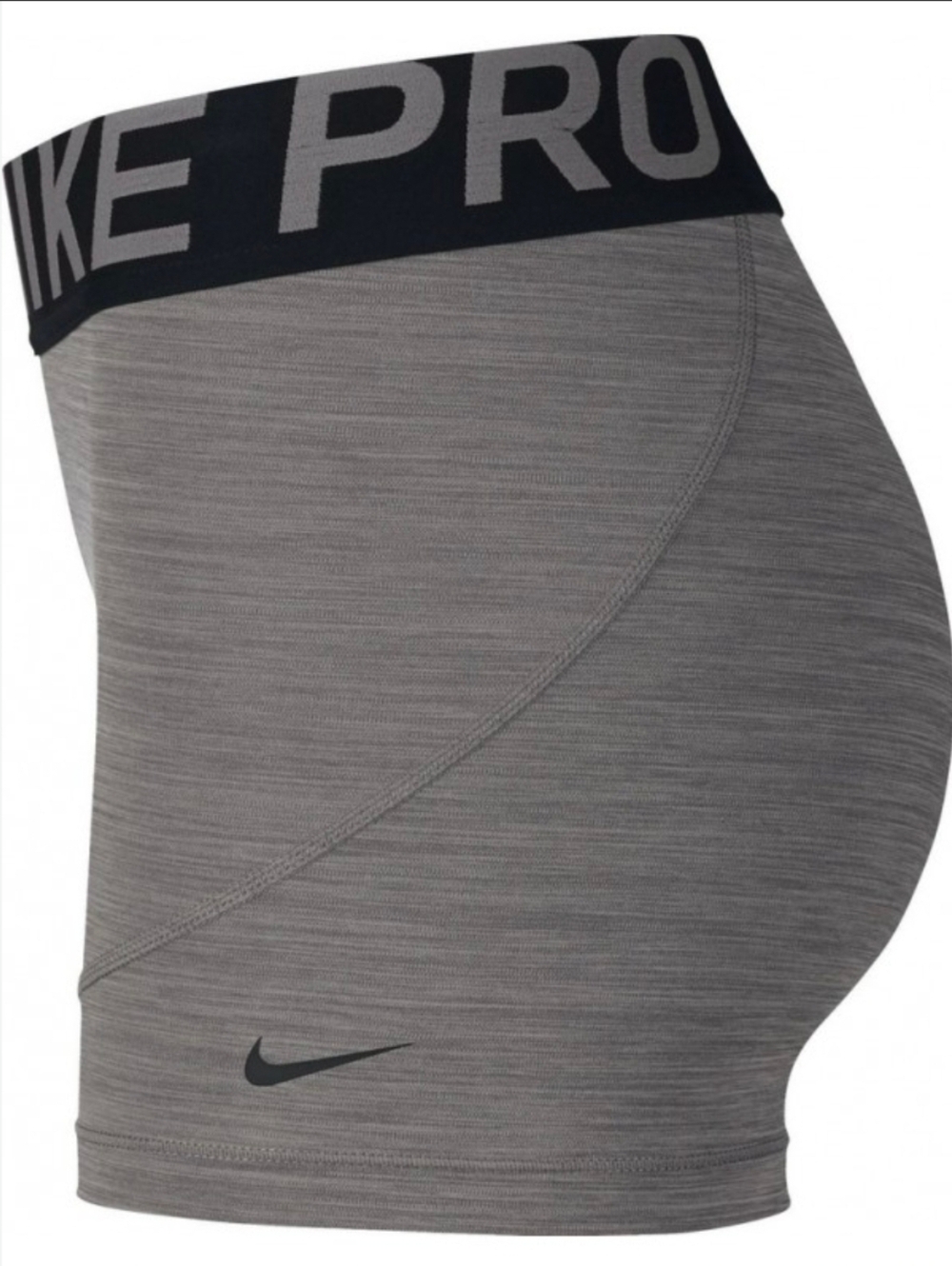 New Nike Pro Women's 3" Dri-FIT Training Volleyball  Shorts Grey AO9977